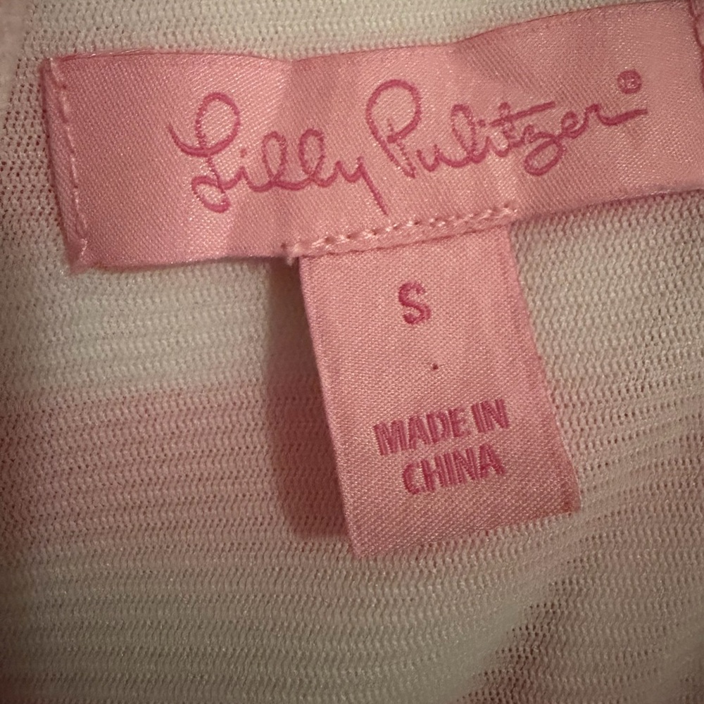 Lilly Pulitzer Pink and Light Pink Striped Sleeveless Mini Dress - Picture 4 of 4